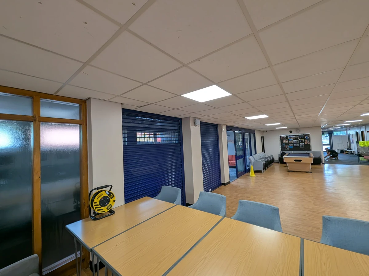 Main hall repainted by Godiva Decorators, Coventry