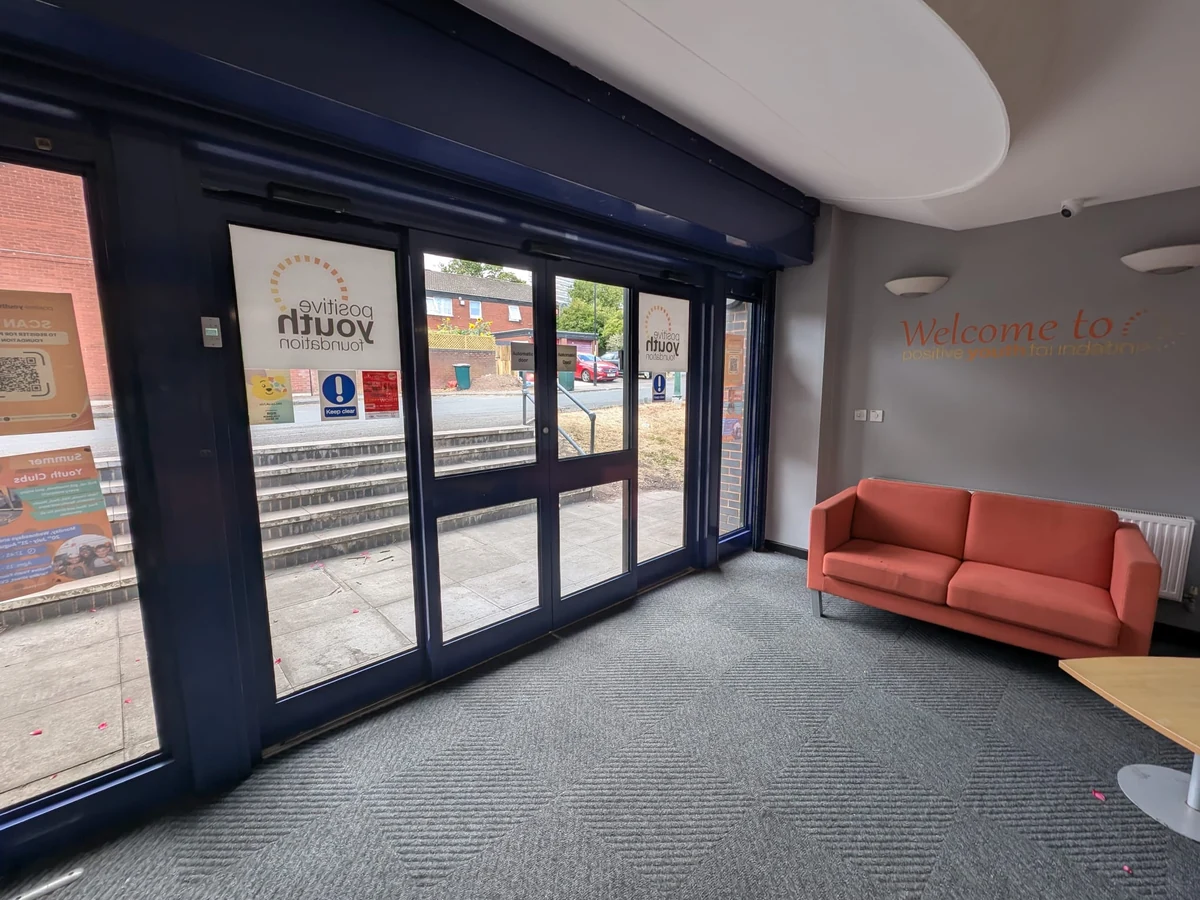 Freshly painted reception area in a Coventry commercial property