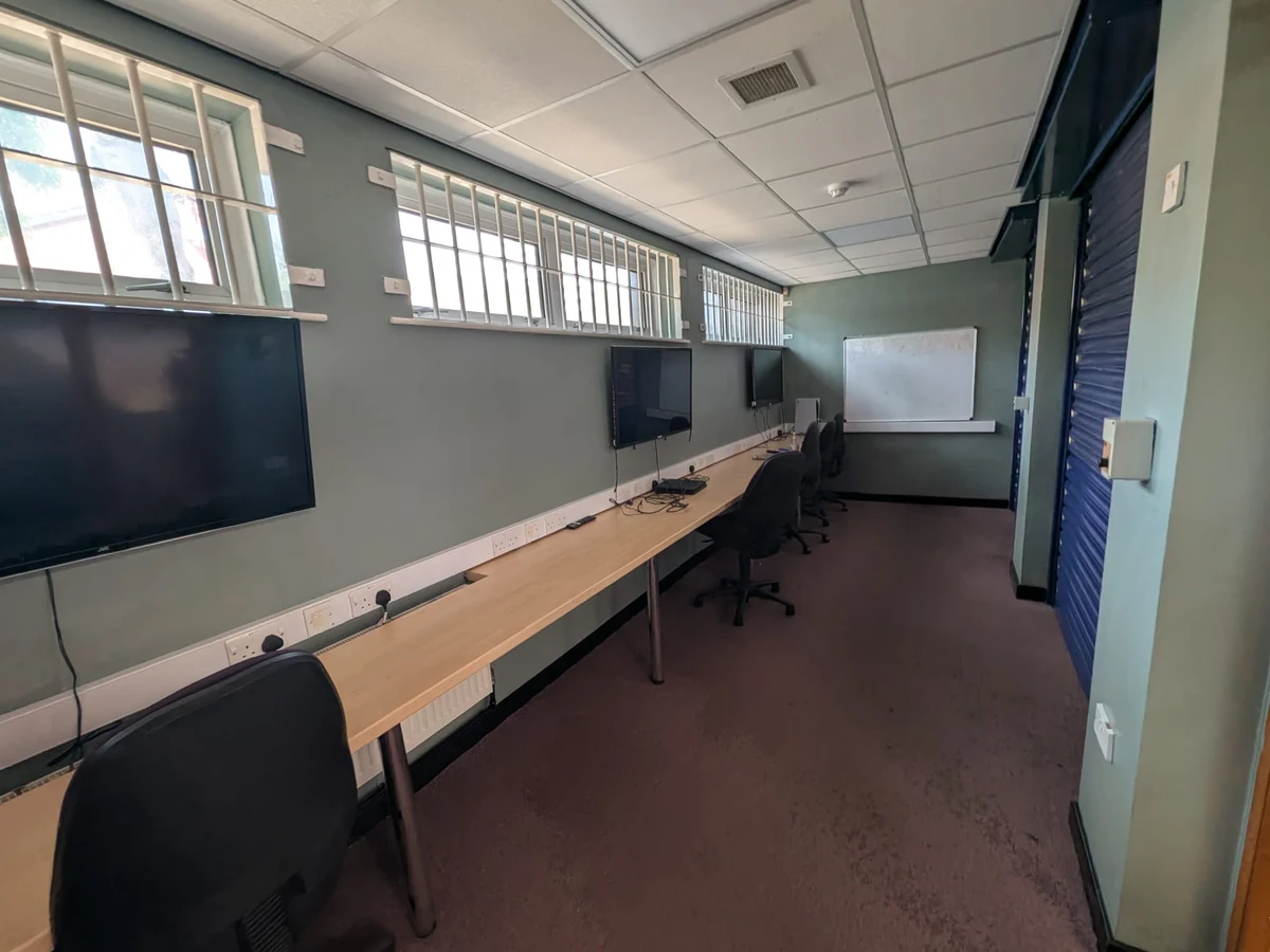 Training room walls repainted in a Coventry commercial property