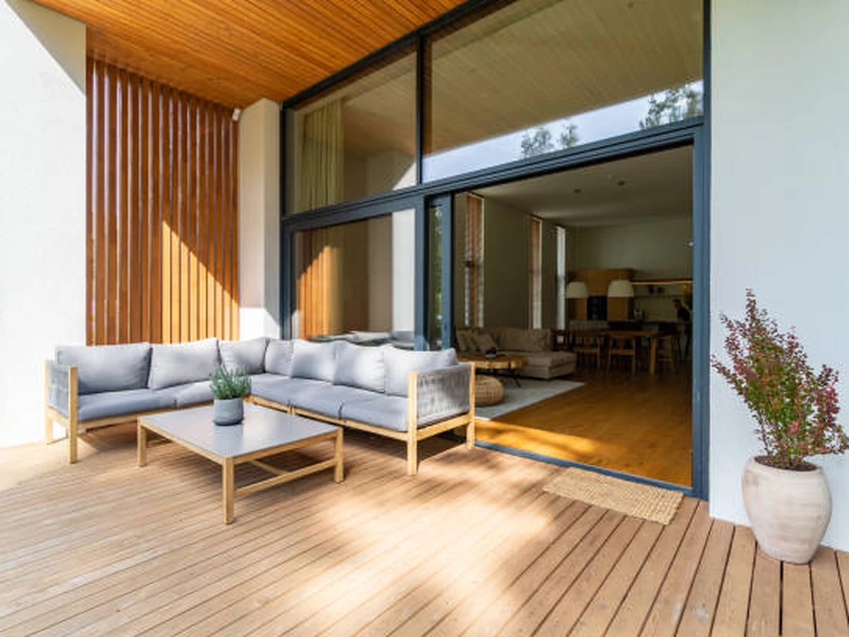 Modern timber deck painting in Coventry by Godiva Decorators