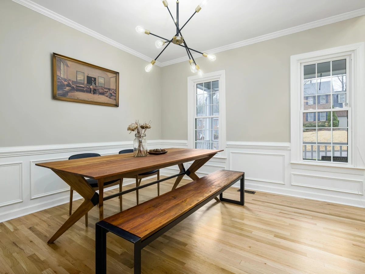 Modern dining room painting in Finham Coventry home
