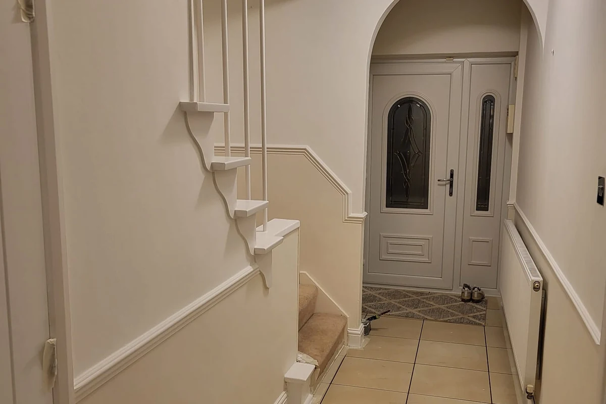 Hallway painted in Coventry by Godiva Decorators