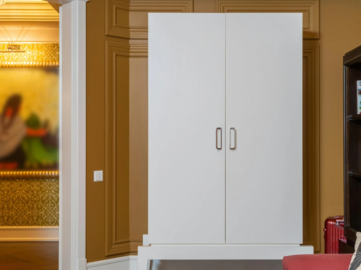 White wardrobe door interior painting by Godiva Decorators Coventry