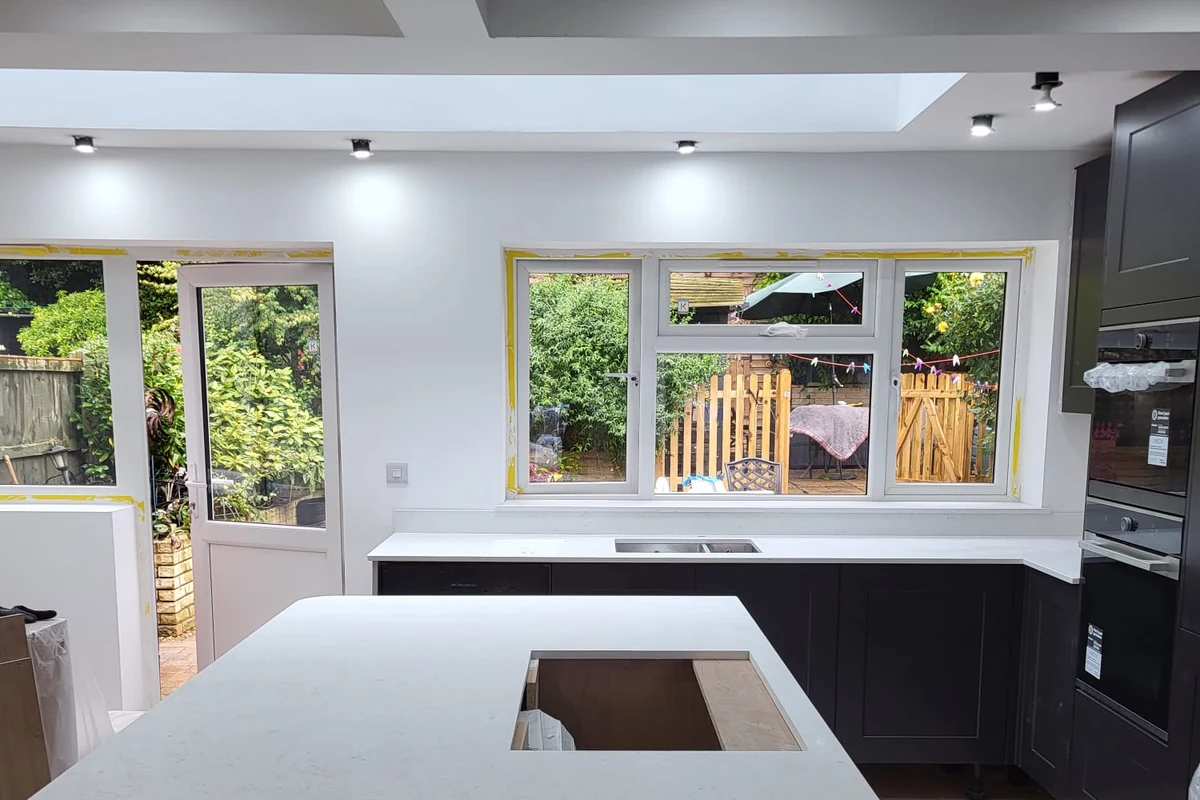 Decorated kitchen in Coventry by Godiva Decorators