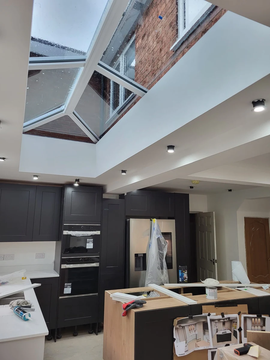 Landing and balustrade decorated in a Coventry HMO