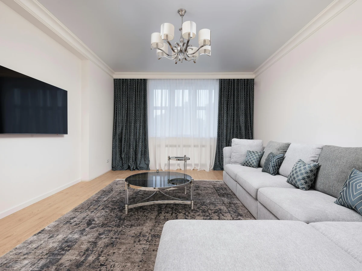 interior painting in Warwick, white lounge with grey accents